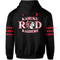 Red Raiders Hoodie Kahuku School LT13 - Wonder Print Shop