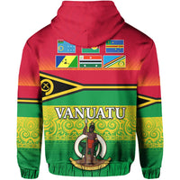 Vanuatu Color Hoodie Six Provinces and Map LT13 - Wonder Print Shop