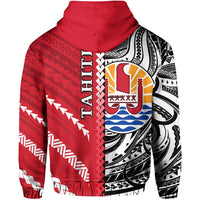 Tahiti Unique Zip Hoodie Polynesia Pattern LT13 - Wonder Print Shop