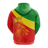 Custom Ethiopia Zip Hoodie Ethiopian Cross and Lion of Judah LT13 - Wonder Print Shop