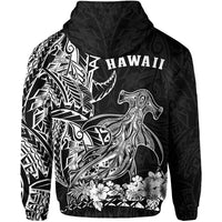 Hawaii Polynesian Hoodie Wild Hammerhead Sharks LT13 - Wonder Print Shop