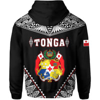 Tonga Zip Hoodie Tongan Kupesi Pattern LT13 - Wonder Print Shop