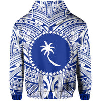 Chuuk Flag Hoodie Micronesia Style Blue LT13 - Wonder Print Shop