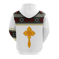 Ethiopia Tibeb Zip Hoodie Ethiopian Cross Fashion LT13 - Wonder Print Shop