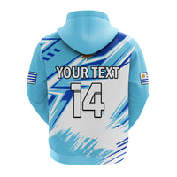 Custom Uruguay Football Hoodie La Celeste WC 2022 Sporty Style - Wonder Print Shop