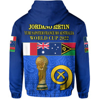 JORDANO 32E71N Football 2022 Vanuatu Hoodie Mix Australia and France Flag LT13 - Wonder Print Shop