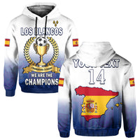 Custom Spanish Football 2022 Hoodie We Are Champions - Wonder Print Shop