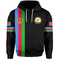 Eritrea Hoodie Striped Version Black LT13 - Wonder Print Shop