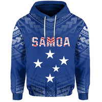 Custom Samoa Hoodie Simple Polynesian Custom Text and Number LT13 - Wonder Print Shop