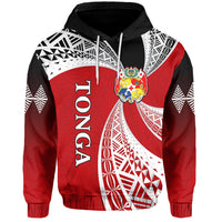 Tonga Distinctive Hoodie Tongan Tapa Pattern LT13 - Wonder Print Shop