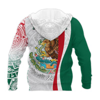 Custom Personalised Mexico Hoodie Mexican Eagles Aztec Pattern LT13 - Wonder Print Shop