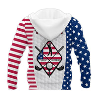 Custom American Flag Golf Hoodie Gofl Lovers Trust Your Swing - Wonder Print Shop