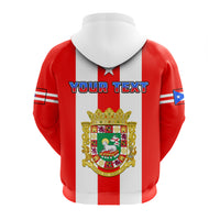 Custom Puerto Rico Hoodie Coat Of Arms Mix Flag - Wonder Print Shop