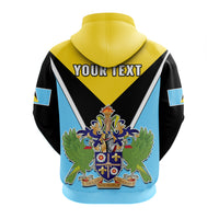 Custom Saint Lucia Hoodie Happy 44 Years Of Independence - Wonder Print Shop