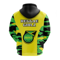 Jamaica Football Hoodie Reggae Girlz 2023 Cup Of Nations Ver.02 - Wonder Print Shop
