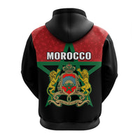 Morocco Western Sahara Hoodie Map Black Moroccan Is Always In My Heart - Wonder Print Shop