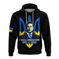 Custom Personalised Ukraine Hoodie Ukraine Gold Trident Slava Ukraini Black - Wonder Print Shop