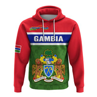 Custom Gambia Hoodie Happy 58th Independence Anniversary Flag Style - Wonder Print Shop