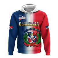 Custom Dominican Republic Hoodie Dominicana Coat Of Arms Gradient Style - Wonder Print Shop