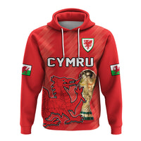 Wales Football Hoodie Cymru Champions Football 2022 - Wonder Print Shop