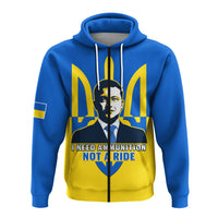 Custom Personalised Ukraine Hoodie Ukraine Gold Trident Slava Ukraini Blue - Wonder Print Shop