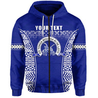 Custom Taufaahau Pilolevu Zip Hoodie Ngatu Tongan LT13 - Wonder Print Shop