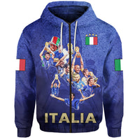 PROUD ITALIA Zip Hoodie Campioni DEuropa LT13 - Wonder Print Shop