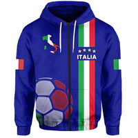 ITALIA Zip Hoodie We Are the Champions LT13 - Wonder Print Shop