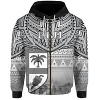 Creative Fiji Zip Hoodie Love Country Version Black LT13 - Wonder Print Shop