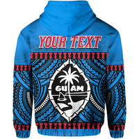 Custom Guam Chamorro Hoodie Latte Stone Blue Polynesian Haligi LT13 - Wonder Print Shop