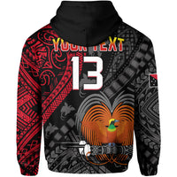 Custom Text and Number Papua New Guinea Hoodie Raggiana Birds Of Paradise Happy 47th Independence Day LT13 - Wonder Print Shop