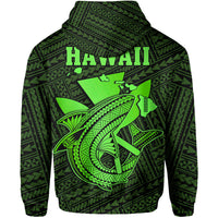 Custom Hawaii Hoodie Kakau Kanaka Maoli Combine Polynesian Shark Ver.02 - Wonder Print Shop