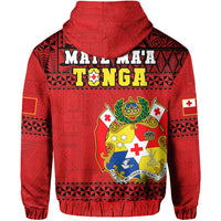 Tonga Rugby Hoodie Mate Maa Tonga Pacific Ngatu Black - Wonder Print Shop