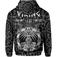 Viking Dad Hoodie Happy Fathers Day Style Runes and Mjolnir LT13 - Wonder Print Shop