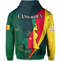 Cameroon Hoodie Map Cameroun Style Flag LT13 - Wonder Print Shop