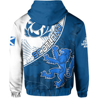 Scotland Rugby Hoodie Scottish Coat Of Arms Mix Thistle Newest Version - Wonder Print Shop