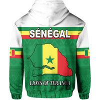 Senegal 2022 Sporty Hoodie Lions of Teranga Proud Football LT13 - Wonder Print Shop