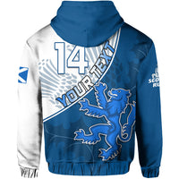 Custom Scotland Rugby Hoodie Scottish Coat Of Arms Mix Thistle Newest Version - Wonder Print Shop