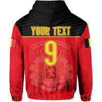 Custom Belgium Football 2022 Hoodie De Rode Duivels Sporty Style - Wonder Print Shop