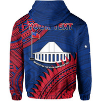 Custom Personalised F.A.S.T Samoa Hoodie Samoan Coat Of Arms Polynesian Pattern - Wonder Print Shop