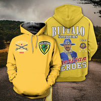 African Hoodie Buffalo Soldiers Simple Pullover Hoodie - Wonder Print Shop