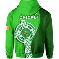 Ireland CrickeHoodie Irish Flag Celtic Cross Sporty Style - Wonder Print Shop