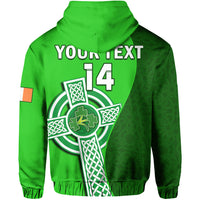 Custom Ireland CrickeHoodie Irish Flag Celtic Cross Sporty Style - Wonder Print Shop