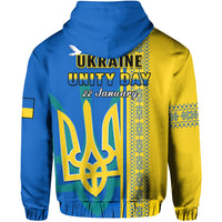 Ukraine Unity Day Hoodie Folk Ukrainian Coat Of Arms - Wonder Print Shop