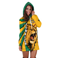 Jamaica Athletics Hoodie Dress Jamaican Flag Mix Lion Sporty Style - Wonder Print Shop
