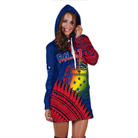 F.A.S.T Samoa Hoodie Dress Samoan Coat Of Arms Polynesian Pattern - Wonder Print Shop