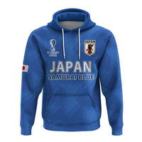 Custom Japan Football Hoodie Samurai Blue Champions 2022 World Cup LT13 - Wonder Print Shop