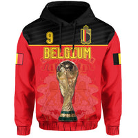 Custom Belgium Football 2022 Hoodie De Rode Duivels Sporty Style - Wonder Print Shop
