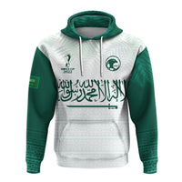 Saudi Arabia Football Hoodie KSA Proud Arabia Pattern White Special LT13 - Wonder Print Shop