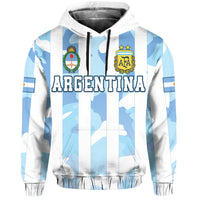 Custom Argentina Football Hoodie AFA Champions 2022 Sporty Style - Wonder Print Shop